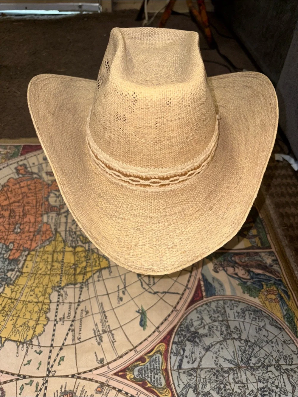 Stetson Natural Straw Cowboy Hat with Braided Band